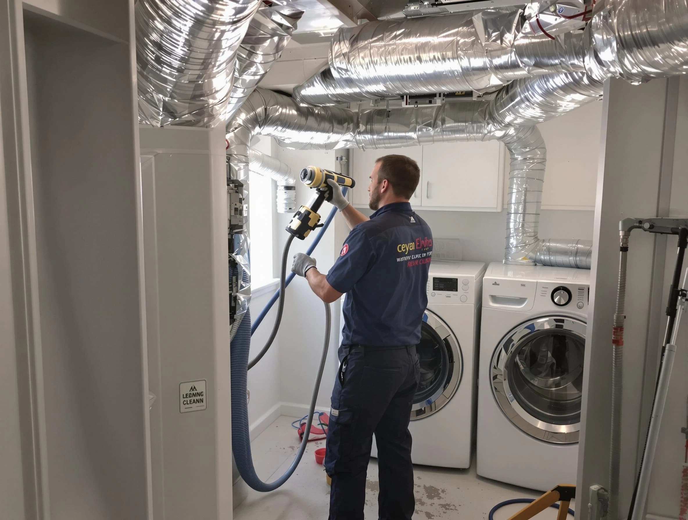 The Pinery Dryer Vent Cleaning specialist using advanced equipment for thorough duct cleaning in The Pinery