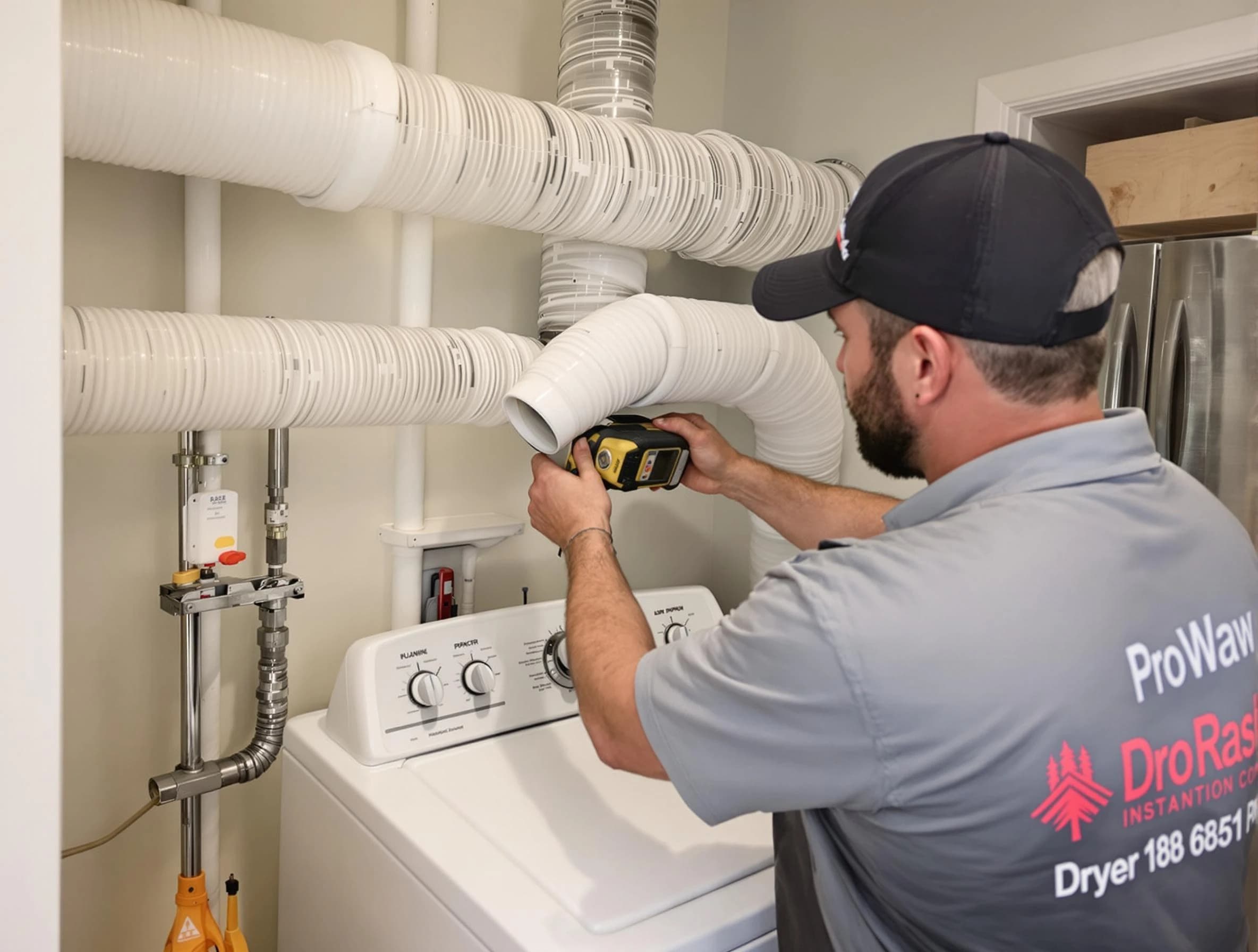Professional dryer vent hose installation by The Pinery Dryer Vent Cleaning in The Pinery