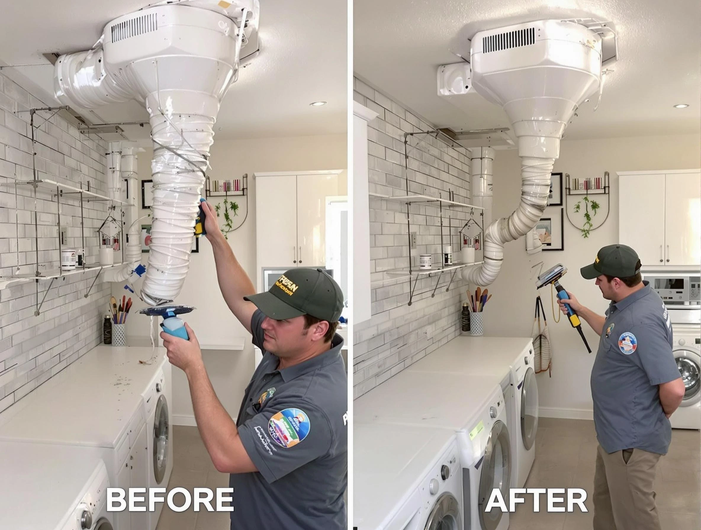 Professional dryer exhaust vent cleaning by The Pinery Dryer Vent Cleaning in The Pinery
